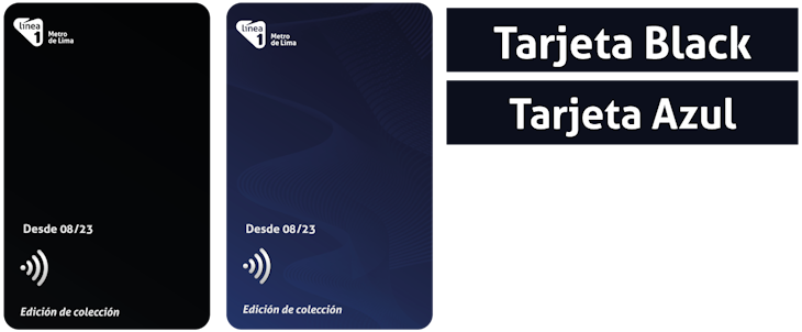 Tarjeta Black y Azul